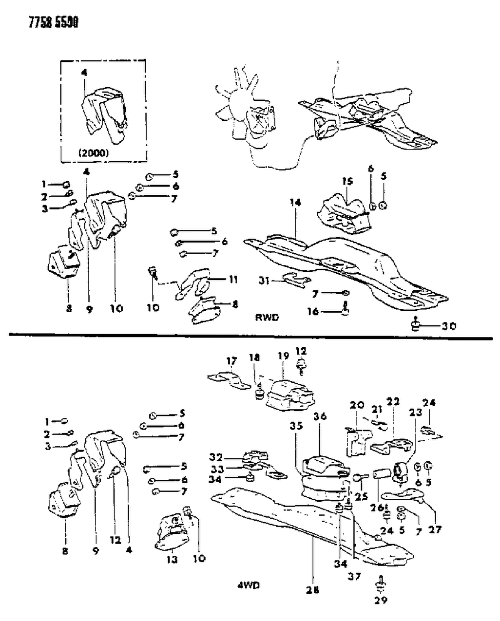 Mopar MF243678 Bolt, W/Washer (10X25) W/2600Cc Up To 1/87