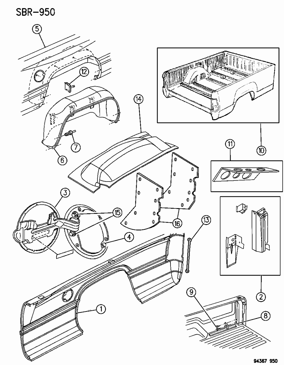 Mopar 4874785 Box, Truck Body Mopar 4874785 Box, Truck Body