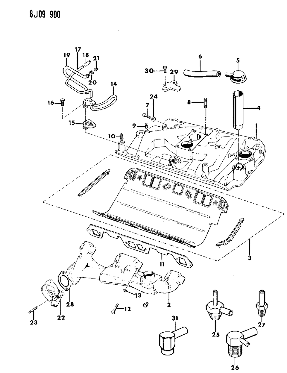 Mopar 53010008 Manifold Gasket