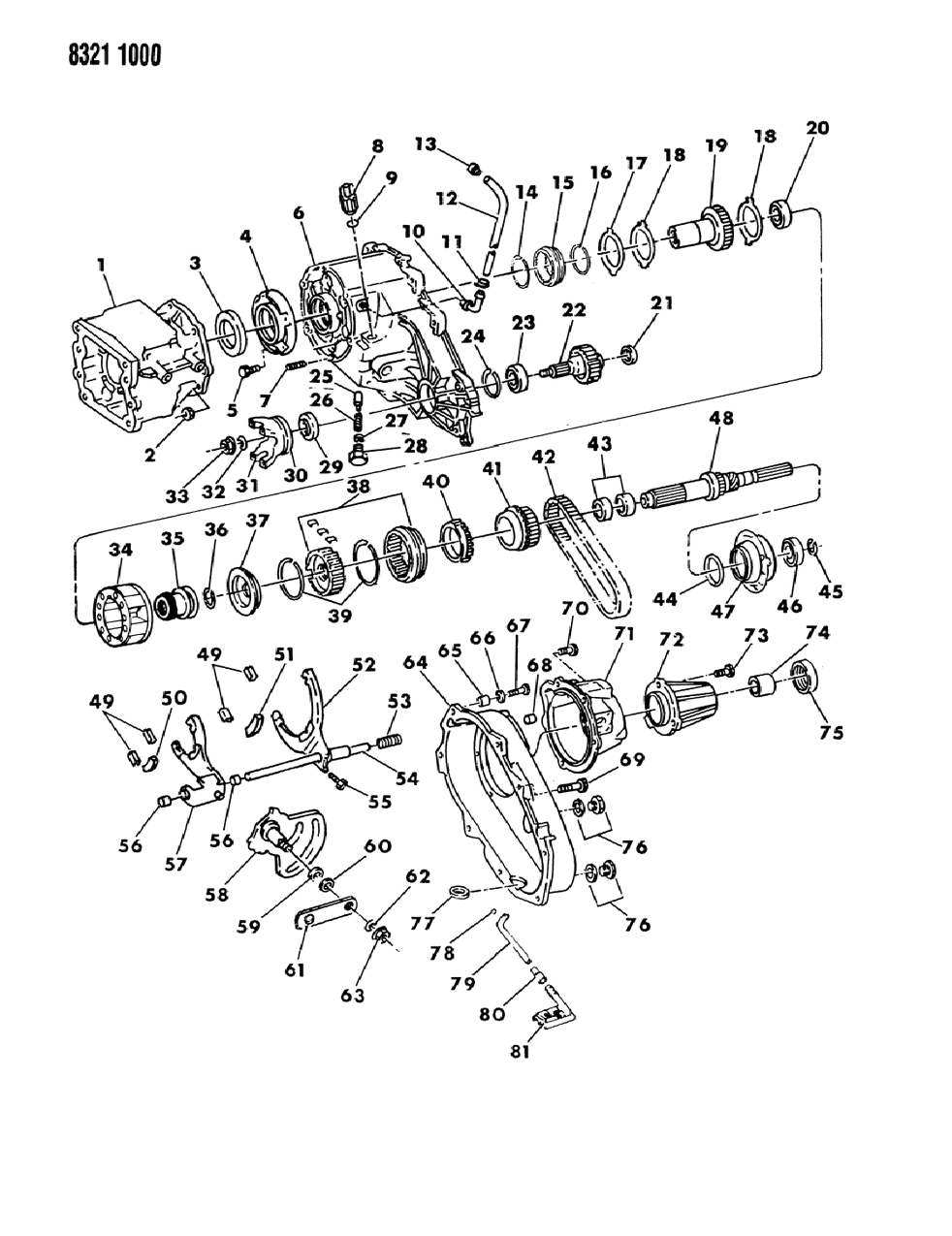 Mopar 4338949 Retainer, Transfer Case Rear