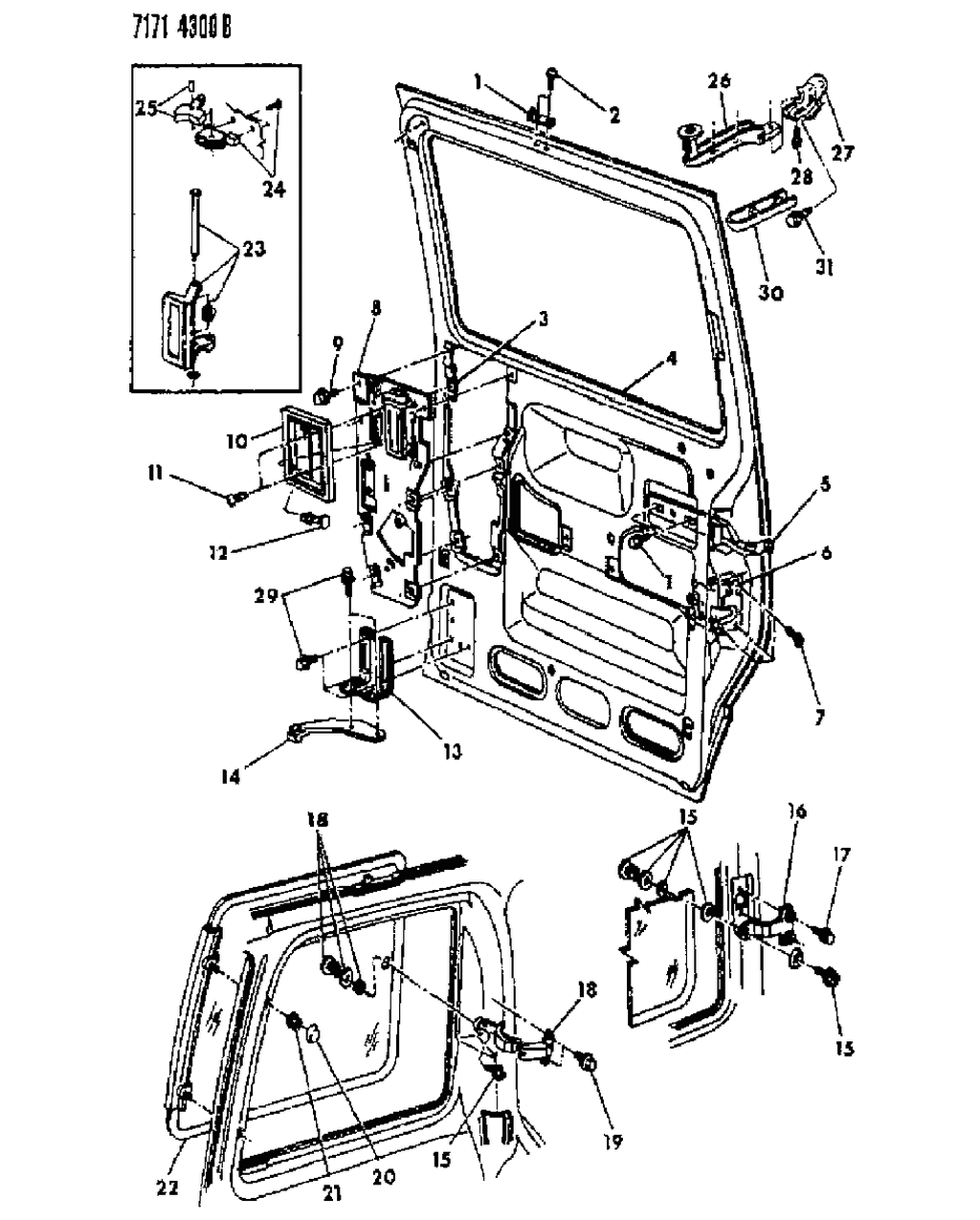 Mopar 4336404 Glass, Frame And Hinge, Bodyside Rear Tinted, Right Mopar 4336404 Glass, Frame And Hinge, Bodyside Rear Tinted, Right
