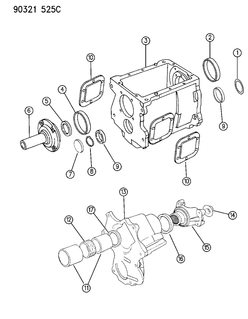 Mopar 4740145 Retainer, Front Bearing