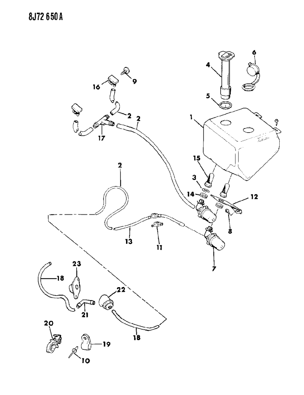 Mopar 55154755 Washer Reservoir