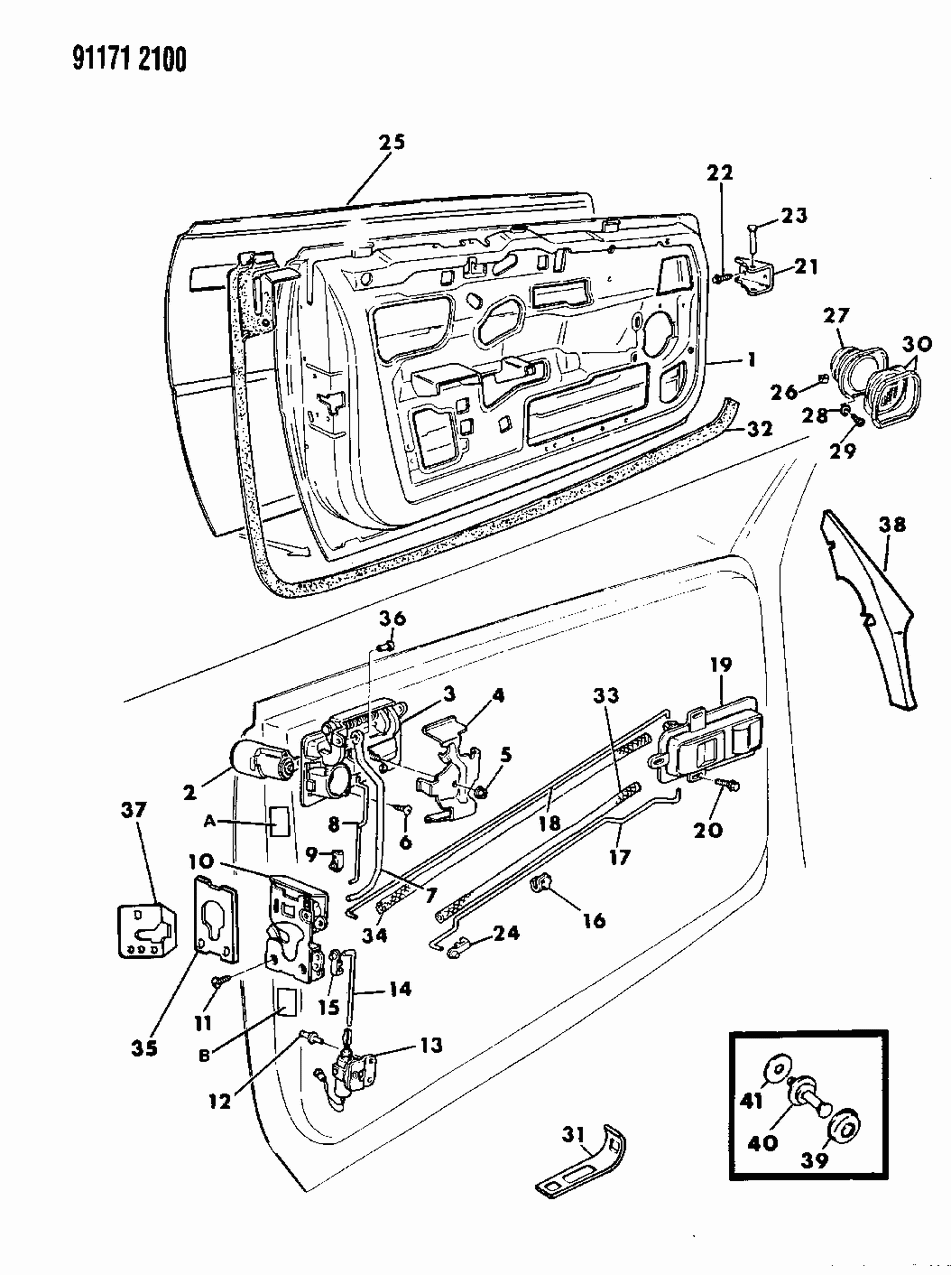 4480729 Mopar Seal, Hinge Pillar Belt, Right