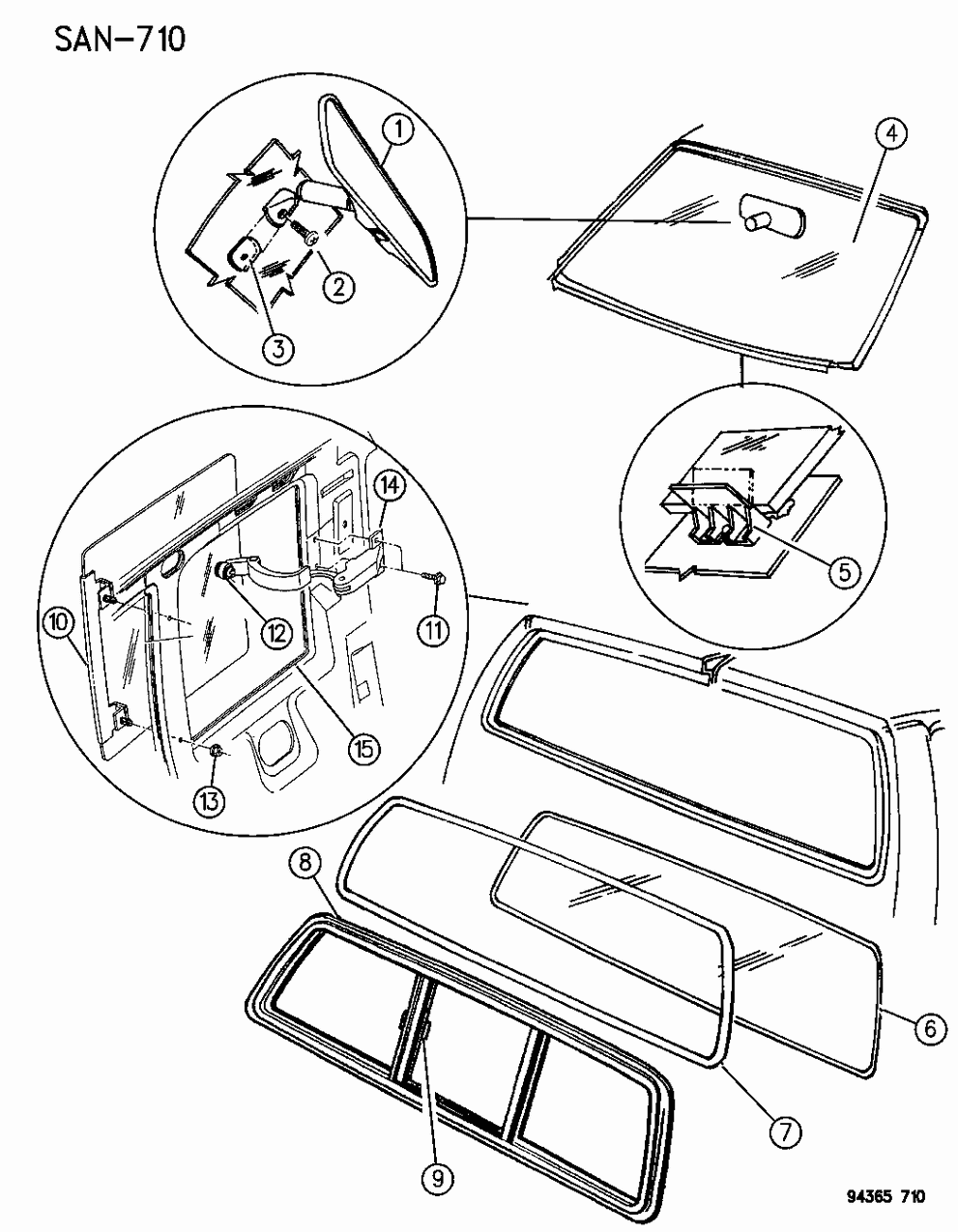 Mopar 55022696 Window, Quarter 55022696 Mopar Window, Quarter