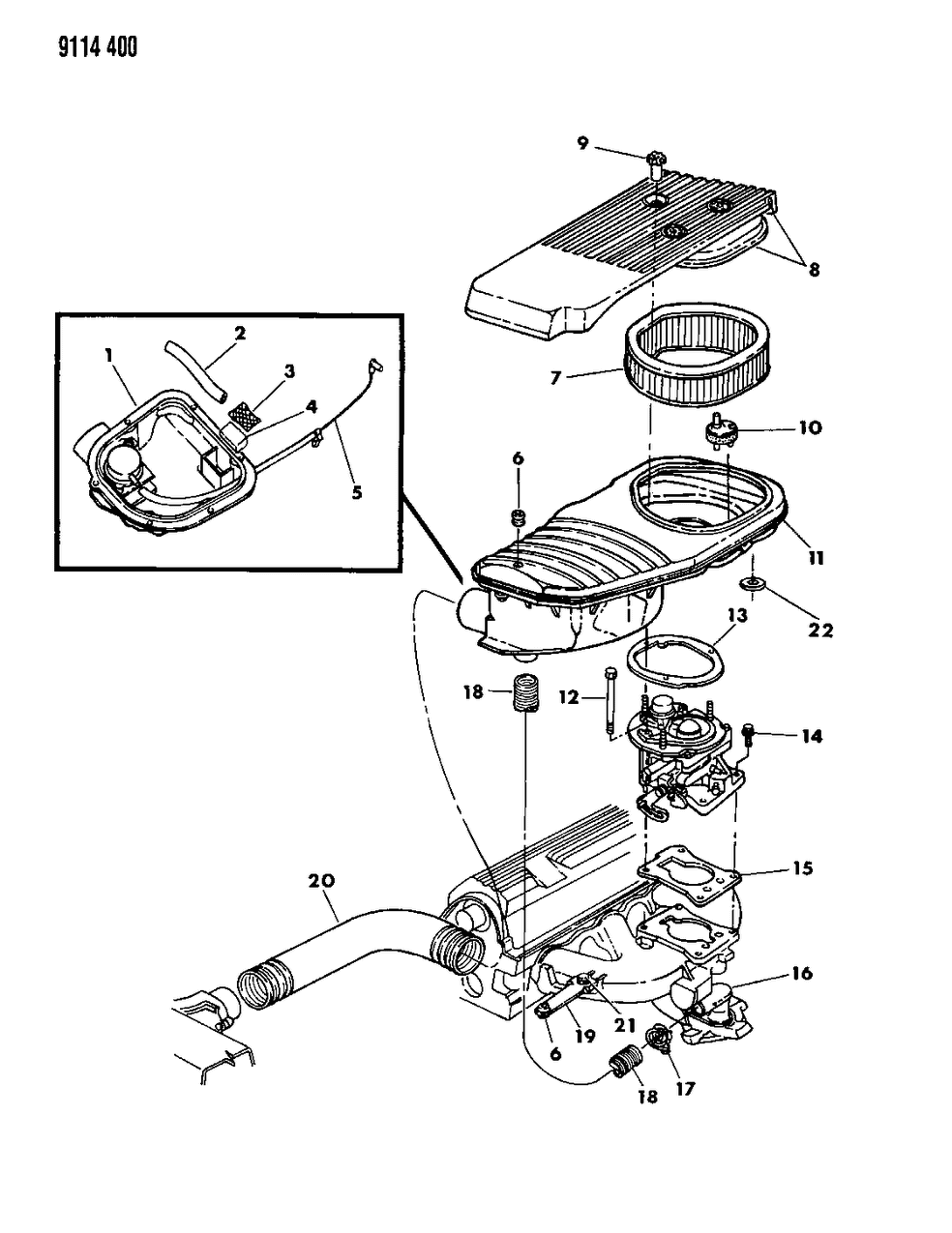 4324411 Mopar Insulator, Throttle Body To Intake Manifold