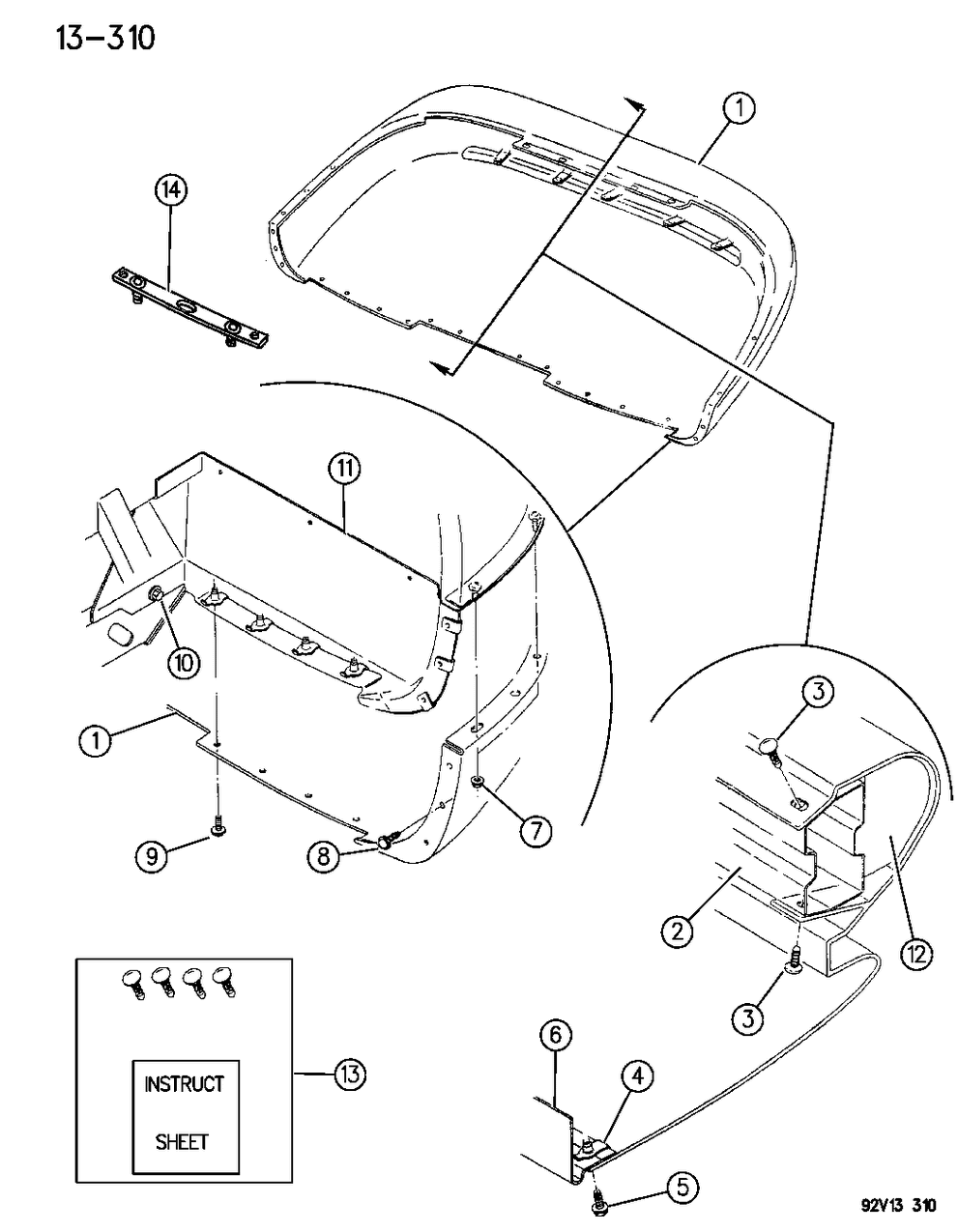 Mopar 4761778 Fascia, Rear
