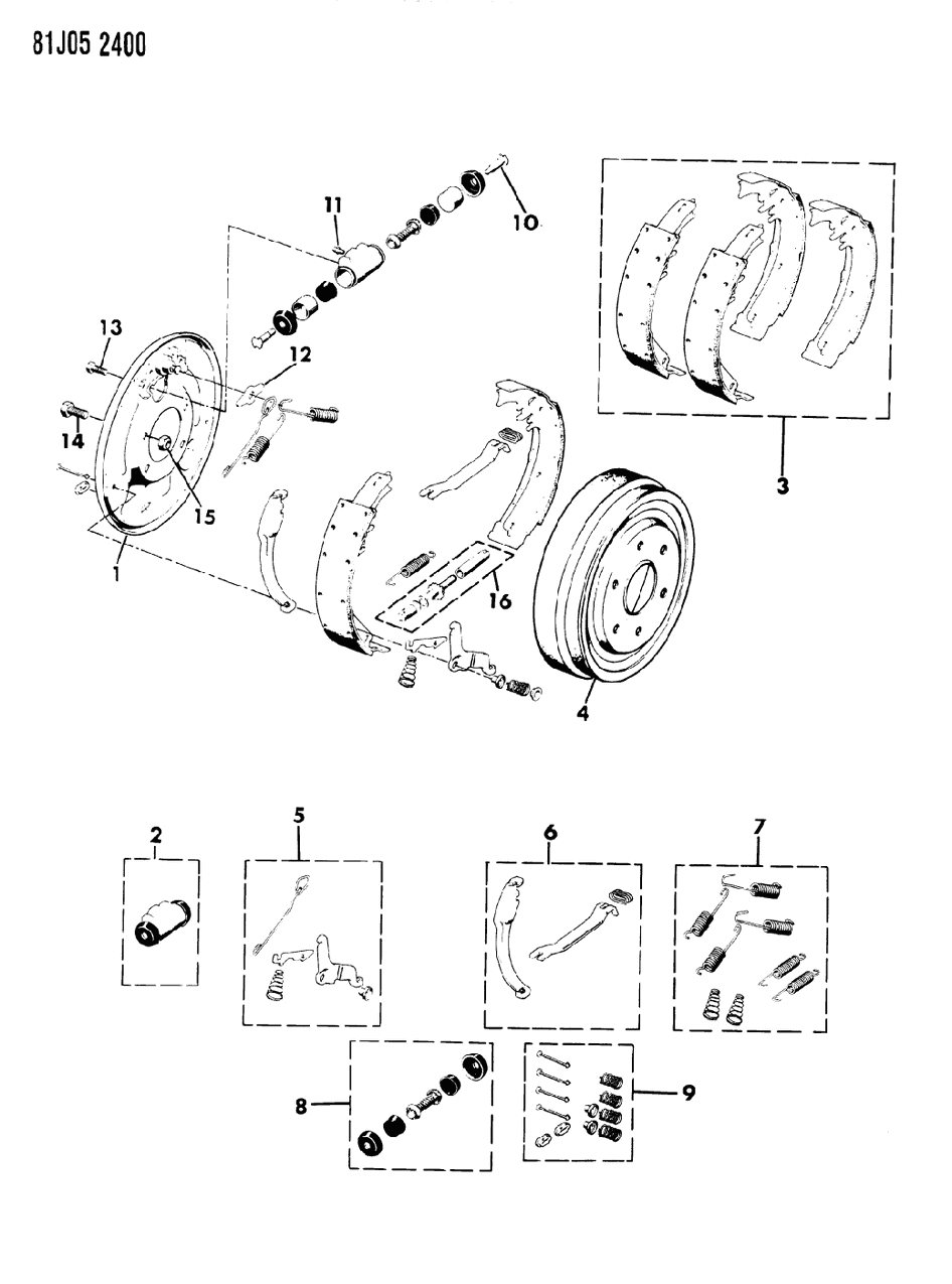 Mopar J8124513 Adjuster Package
