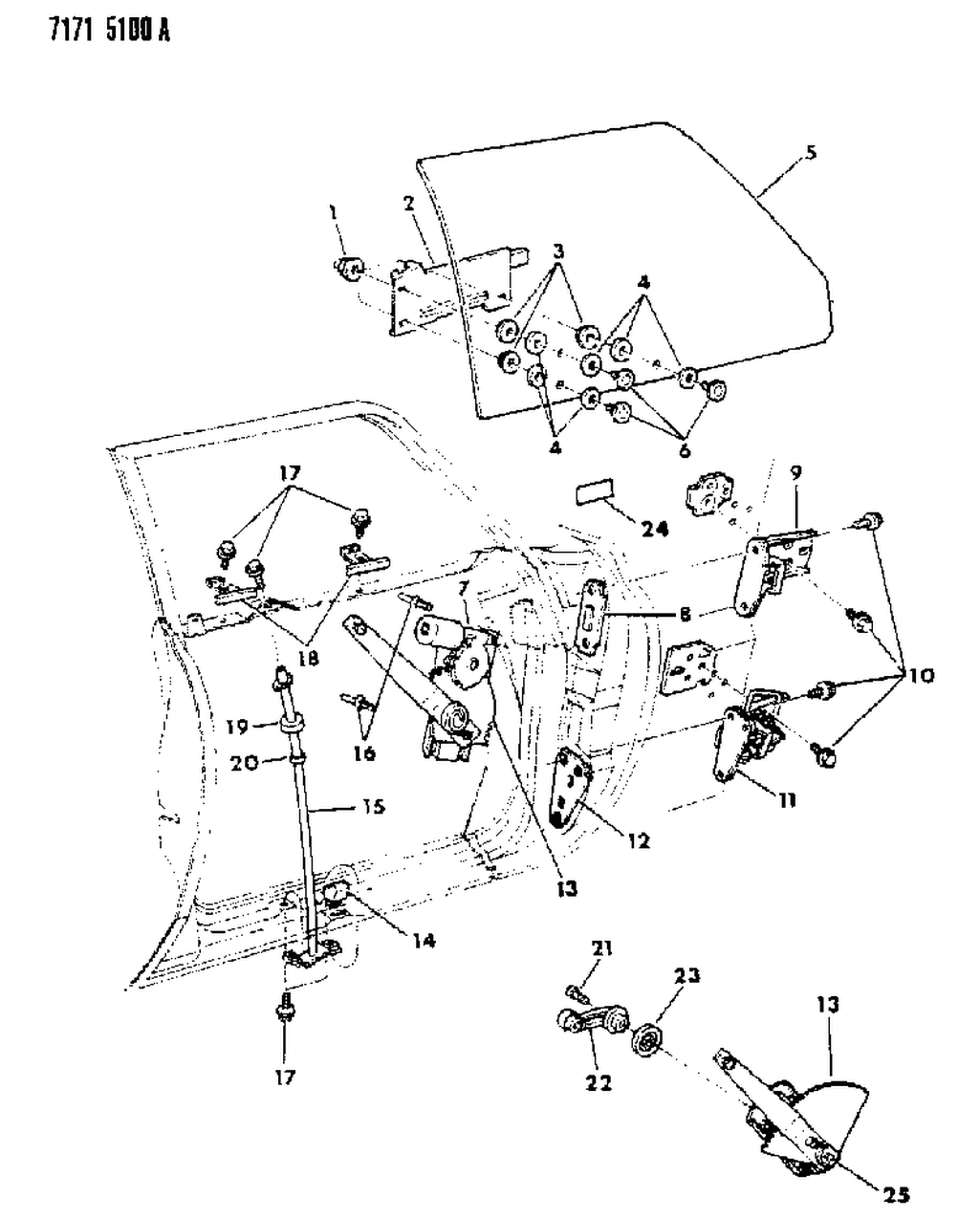 Mopar 4480302 Motor And Mechanism, Electric Window
