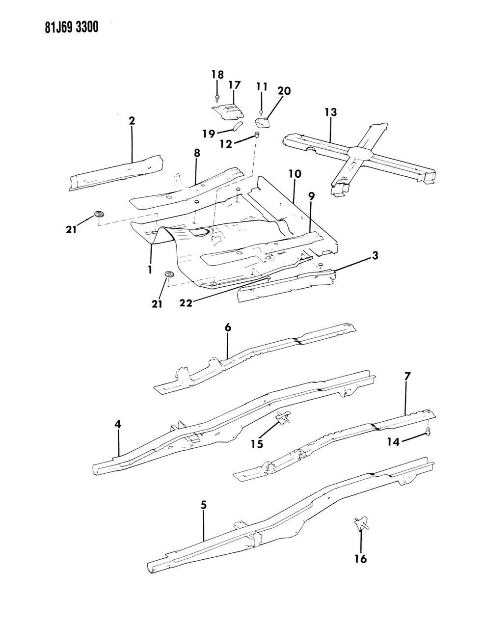 Mopar 57000946 Rail, Cab And Pick - Up Box