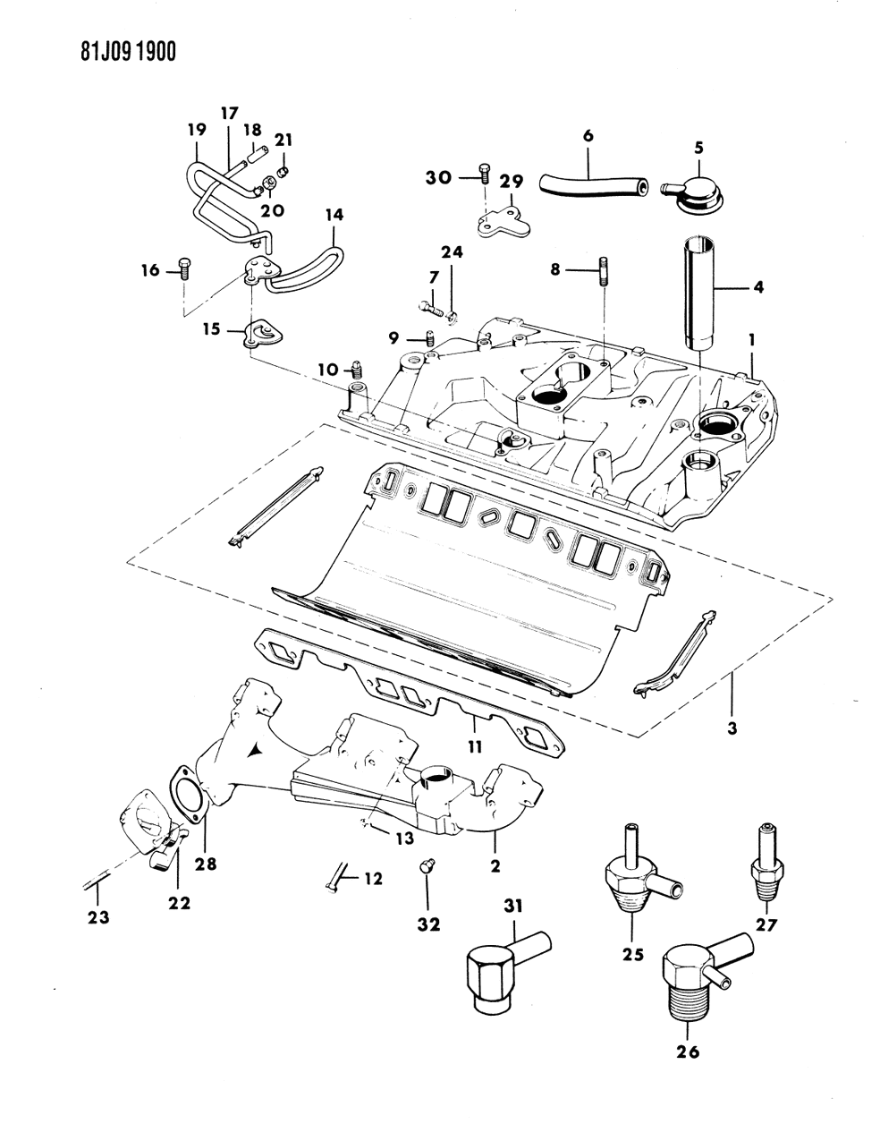 Mopar 53010008 Manifold Gasket Mopar 53010008 Manifold Gasket