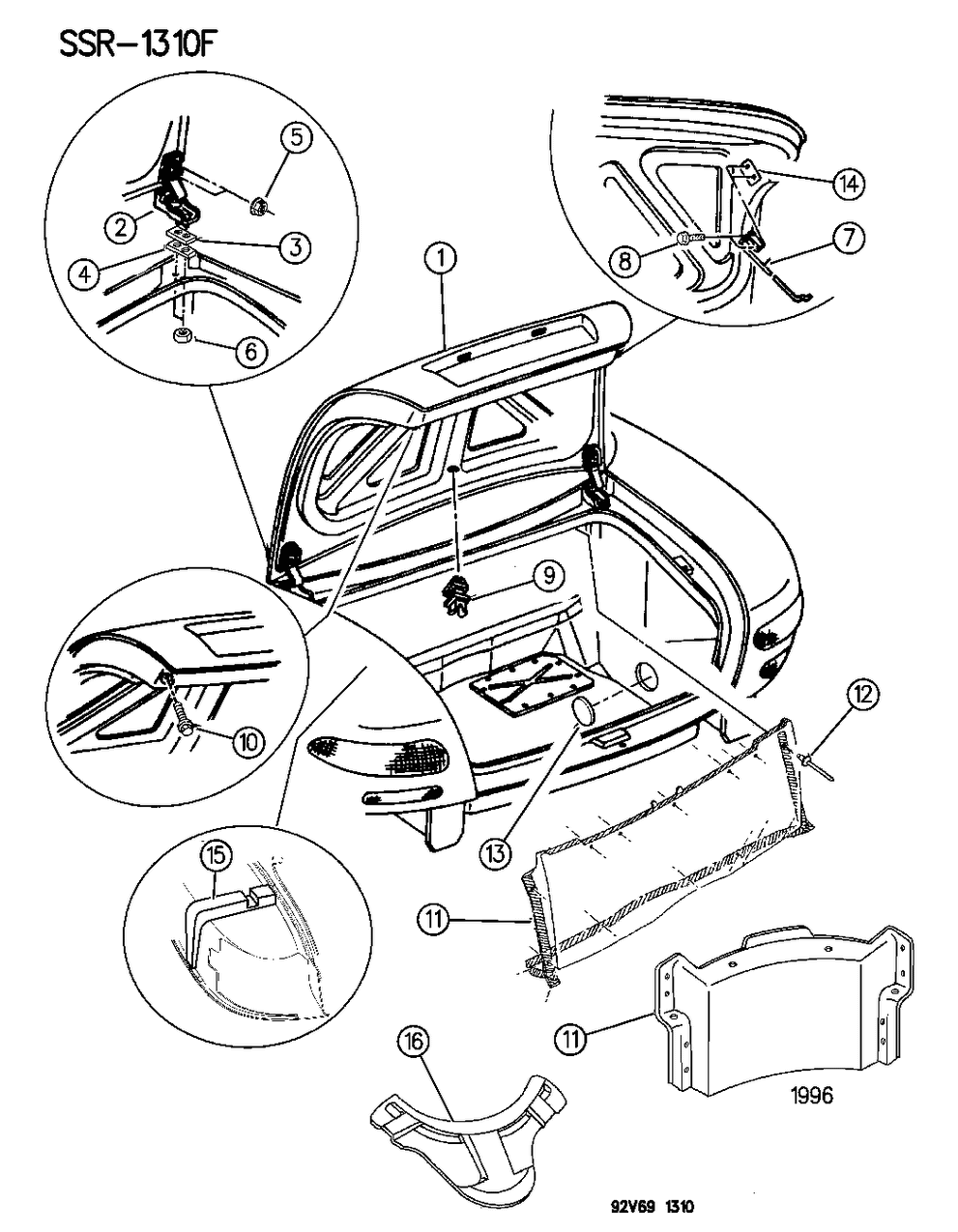 Mopar 4642281 Panel, Fuel Tank Closeout