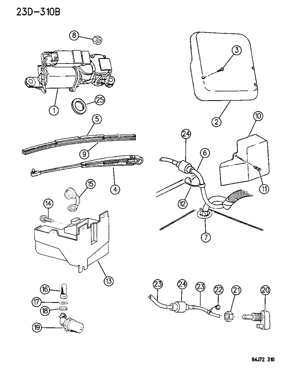 Mopar 55154556 Spacer, Motor Shaft Outer To Glass