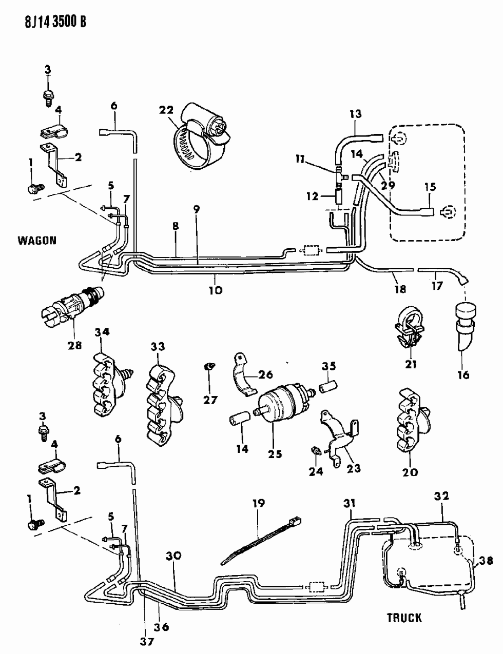 Mopar 56001144 Ty - Straps, 6.75" Long (To Tie 1/16" To 2 1/8" Of Wire)