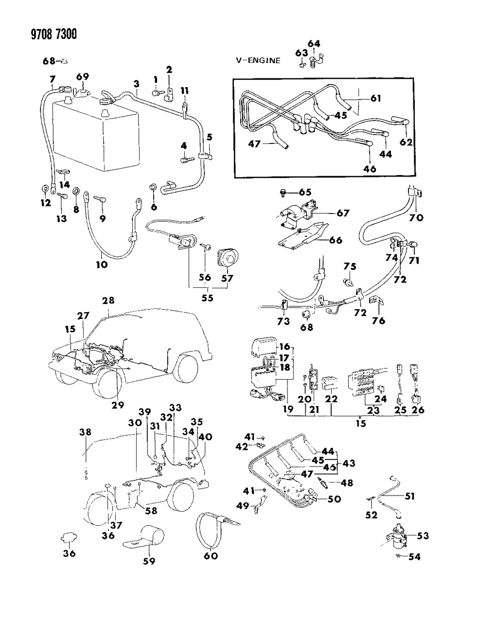 Mopar MB243269 Clip, Return Hose (After Jan. Of 86)