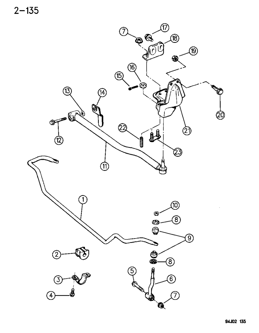 Mopar 52088423 Bar, Stabilizer 52088423 Mopar Bar, Stabilizer