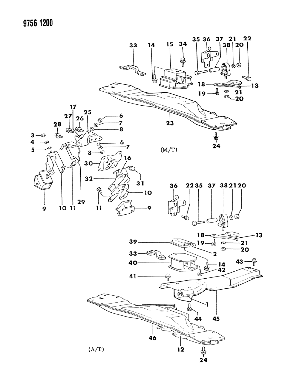 Mopar MF240078 Bolt And Washer, Engine Rear Mounting (10X16)
