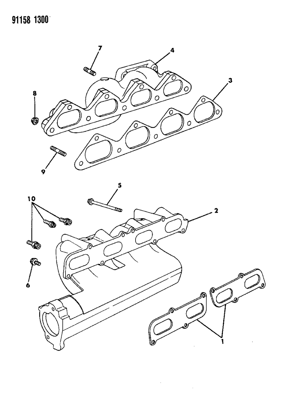 Mopar 6500830 Stud, Turbocharger Attaching M10X1.5X40-6