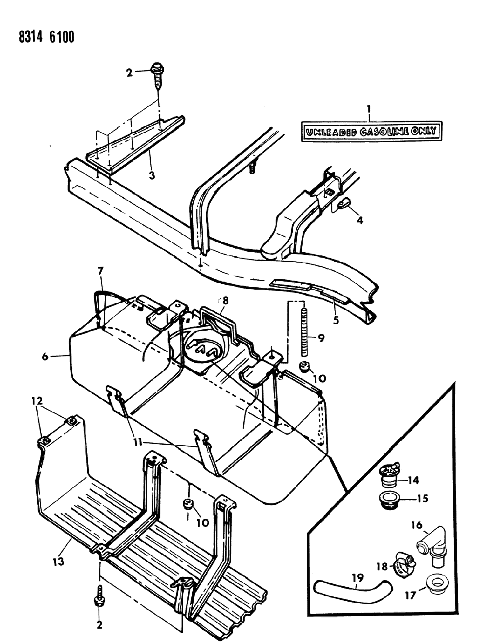 Mopar 4279772 Strap, Fuel Tank Support