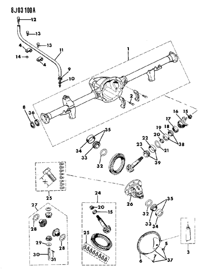 Yoke, Pinion Diagram for 83503318