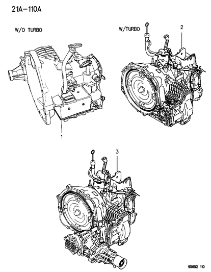 Transaxle Assembly, 4 Speed Automatic, 41Ae, 41Te Diagram for 4761823