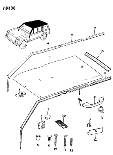 2017 Chrysler 200 Handle, Assist (Includes Covers For Mounting Screws) Diagram for 5CX10LS1