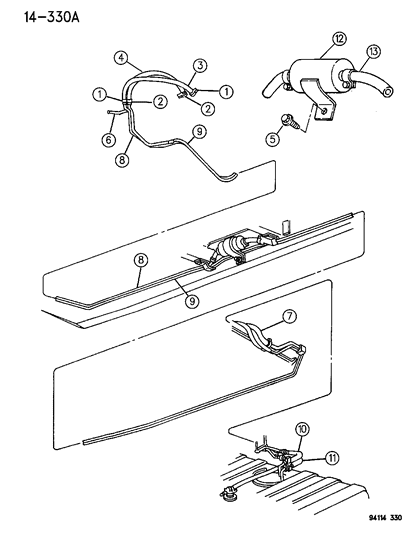 Hose, W/Connector, Fuel Supply To Tank Diagram for 4495795