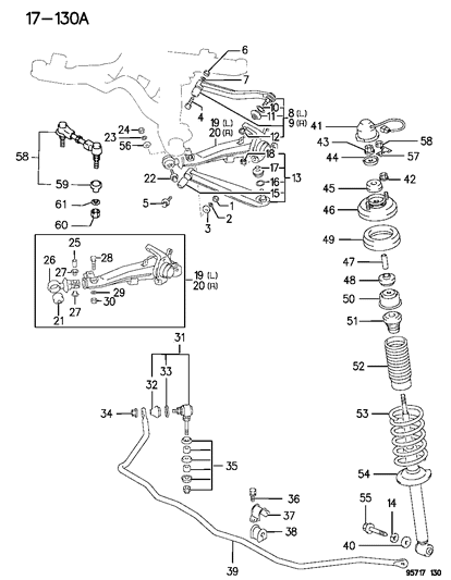 Washer, Spring (12) W/K Engine & Automatic Transmission Diagram for MF450407