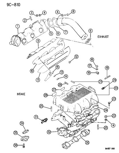 Bolt M10X45 Diagram for MD000478