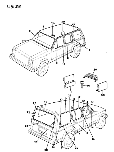 Clip, Moulding, 27Mm High Diagram for 55005383