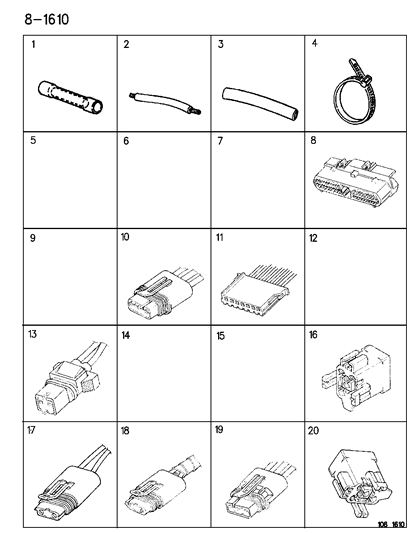 Wiring Repair Package Wheel Speed Sensor Diagram for 4419478