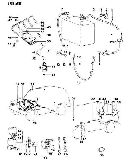 Plug , (25) Up To 12-87 Diagram for MS660184