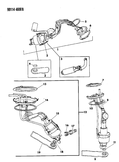 Seal, Fuel Pump Mounting Diagram for 6501463