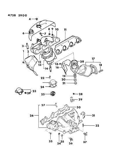 Joint, Vacuum Connector Diagram for MD020630