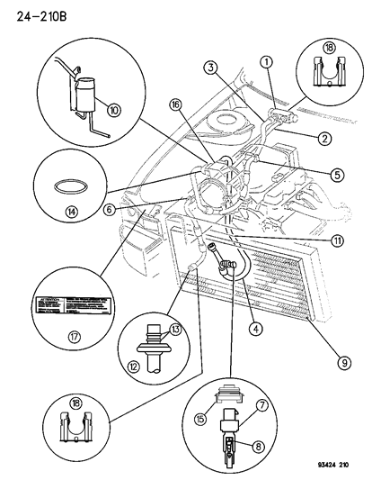 Compressor, W/Manifold, W/O Clutch Diagram for R1017355