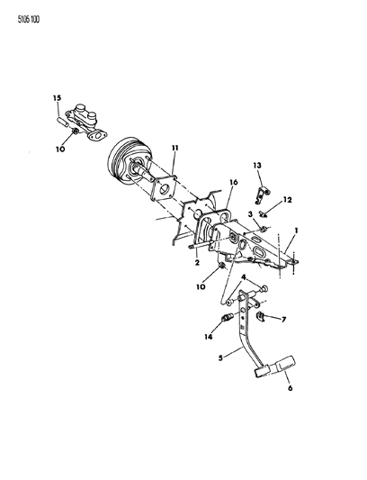 Pad, Brake Pedal, W/Manual Transmission Diagram for 5206231