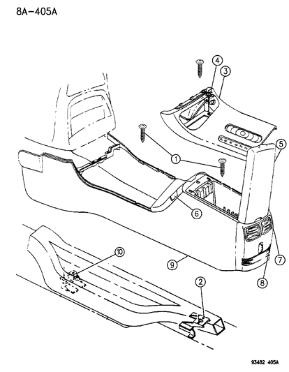 1999 Chrysler Cirrus Outlet A/C & Heater Diagram for HL81MF6