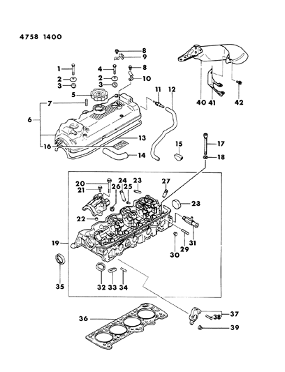 Hose, PCV W/Automatic Transmission (Except Canada) Diagram for MS660164