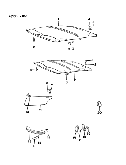 1989 Dodge B350 Screw, Tapping (5X12) Diagram for MF454048