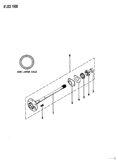 Ring, Retaining, Rear Diagram for J3239074
