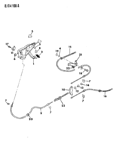 Cable, Brake Diagram for 52003181