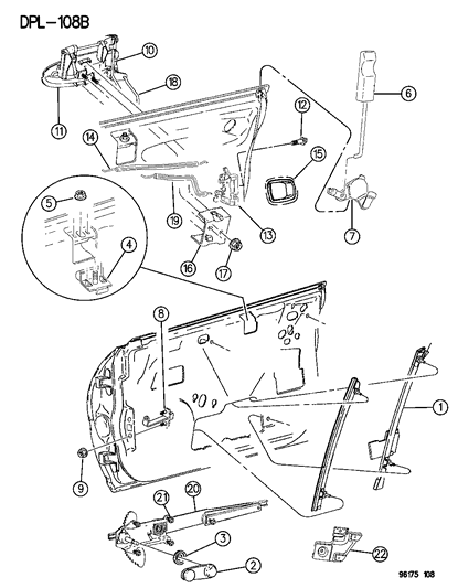 Handle Assembly, Inside - Door Diagram for FX37SC8