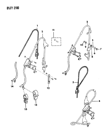 Cable, Drive Front Diagram for 83502178