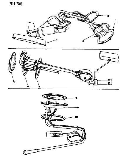 2020 Ram ProMaster 1500 Seal, Fuel Pump Mounting Diagram for 6501463