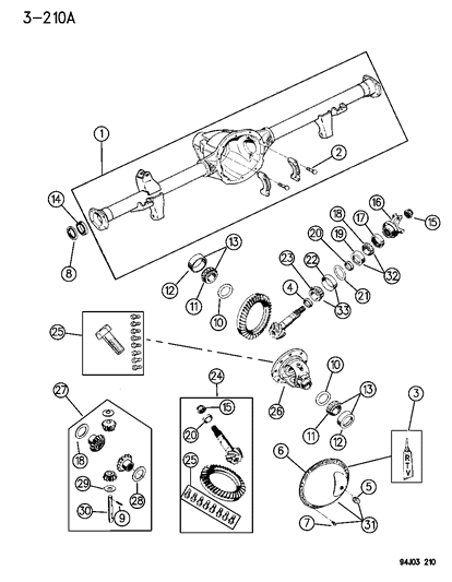 1986 Jeep Grand Wagoneer Nut Pinion Yoke Diagram for 4720895