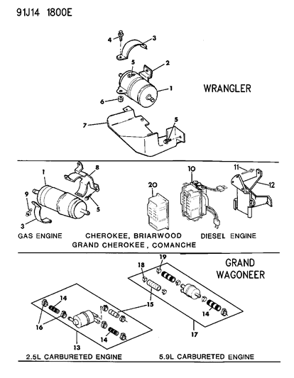 Filter Package, Fuel Diagram for 83500998