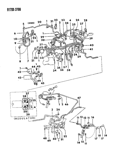 Bolt, Bracket , (8X18) , W/5-Speed Transmission Diagram for MF241255