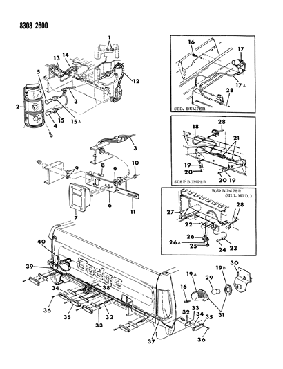 Plate, Mounting Clearance Lamp Diagram for 56003704