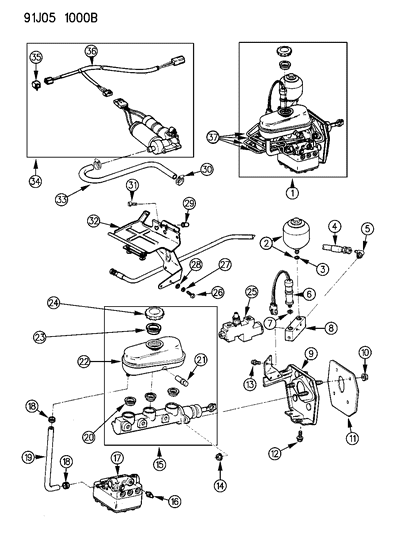 Bolt, Bracket Mounting Diagram for J4007506