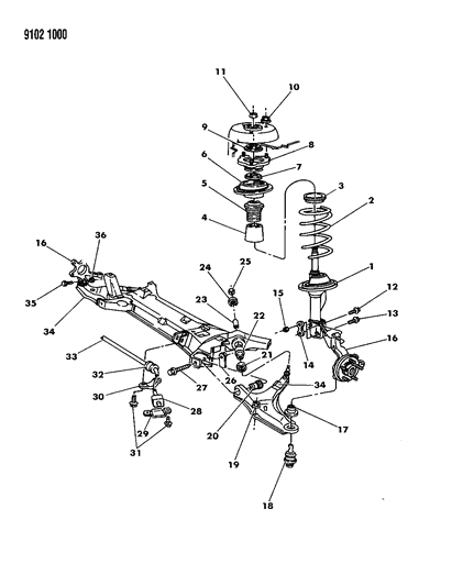 2019 Dodge Challenger Nut, Lower Control Arm Front Mounting Bolt Diagram for 6501094